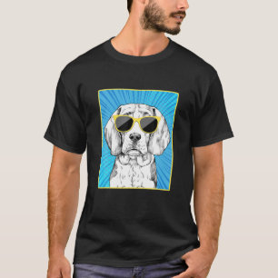 Beagle Portrait Pop Art Dog With Sunglasses T-Shirt