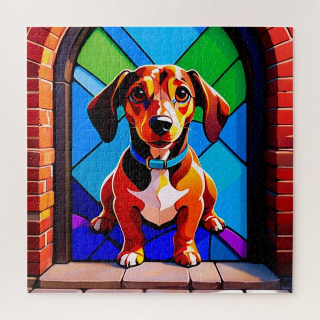 Beagle Portrait Standing Jigsaw Puzzle (Vertical)