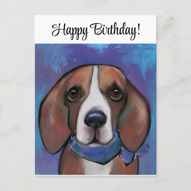 Beagle       postcard (Front)
