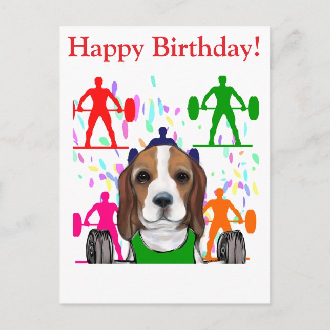 Beagle  postcard (Front)