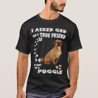 Beagle Pug Mum Christmas Baby Puggle Dad Costume C T-Shirt