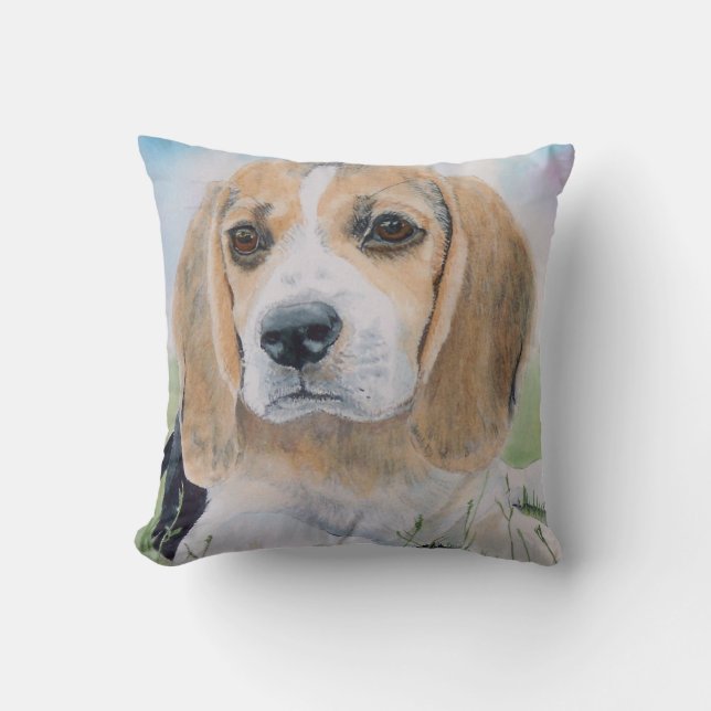 Beagle Pup Cushion (Front)