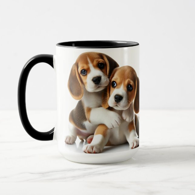 Beagle Puppies! Customise Your Mug! Mug (Left)