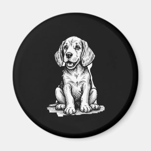 Beagle puppy adorable, family Animal lover Tank To Magnet
