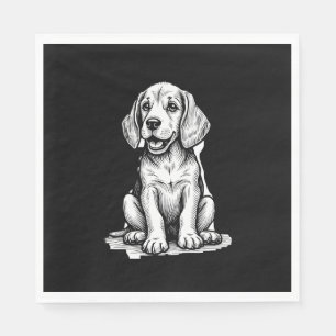 Beagle puppy adorable, family Animal lover Tank To Napkin