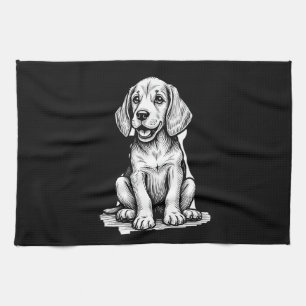 Beagle puppy adorable, family Animal lover Tank To Tea Towel