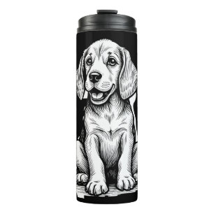 Beagle puppy adorable, family Animal lover Tank To Thermal Tumbler