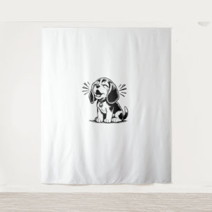 Beagle puppy adorable, family Animal lover  Tapestry