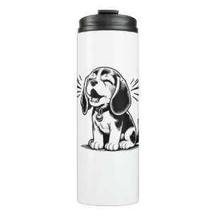 Beagle puppy adorable, family Animal lover Thermal Tumbler