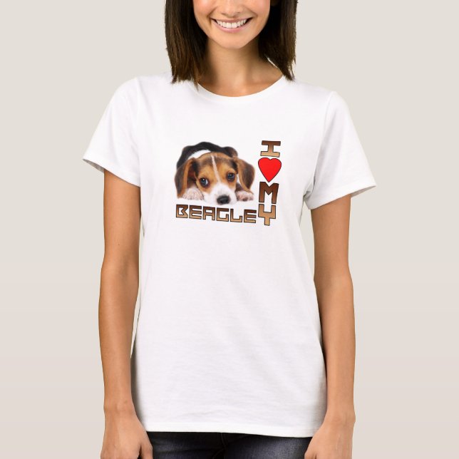 Beagle Puppy Dog T-Shirt (Front)