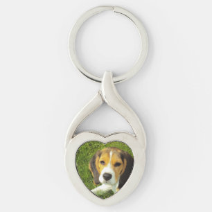 beagle puppy key ring