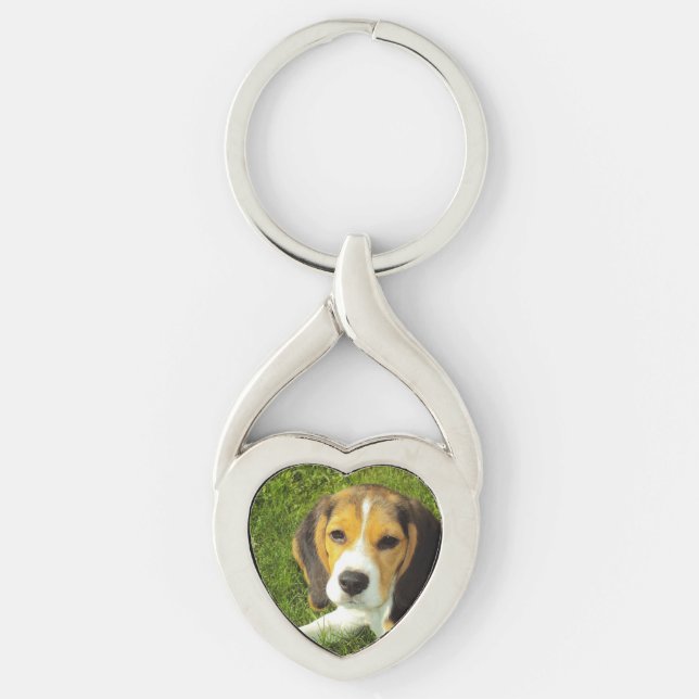 beagle puppy key ring (Front)