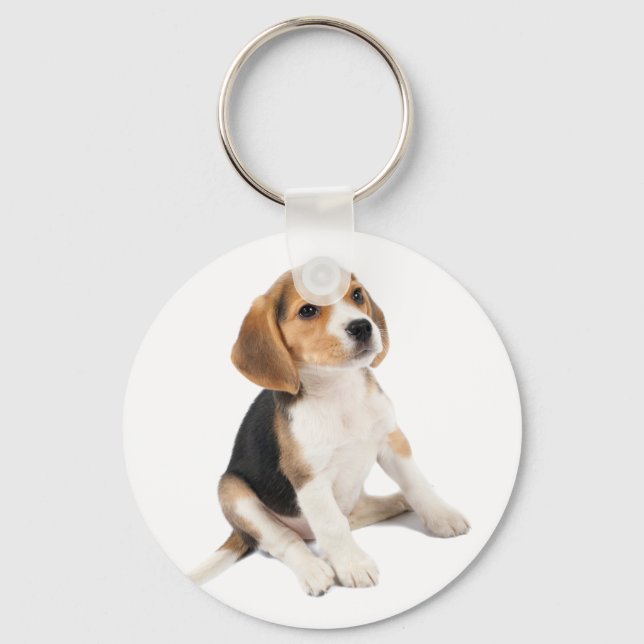 Beagle Puppy Key Ring (Front)