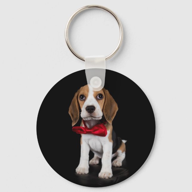 Beagle puppy keychain (Front)