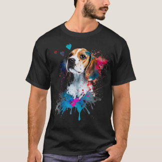 Beagle Puppy Lover Cute Valentines Day Love Themed T-Shirt