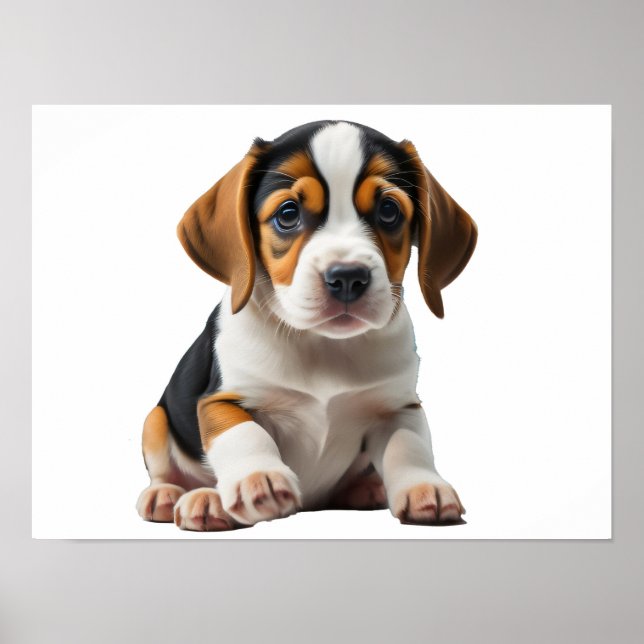 Beagle Puppy Poster (Front)