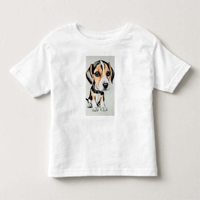 Beagle Puppy Toddler T-Shirt (Front)