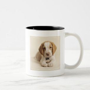 Beagle Puppy Two-Tone Coffee Mug