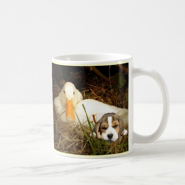 Beagle Puppy With Duck Mug (Right)
