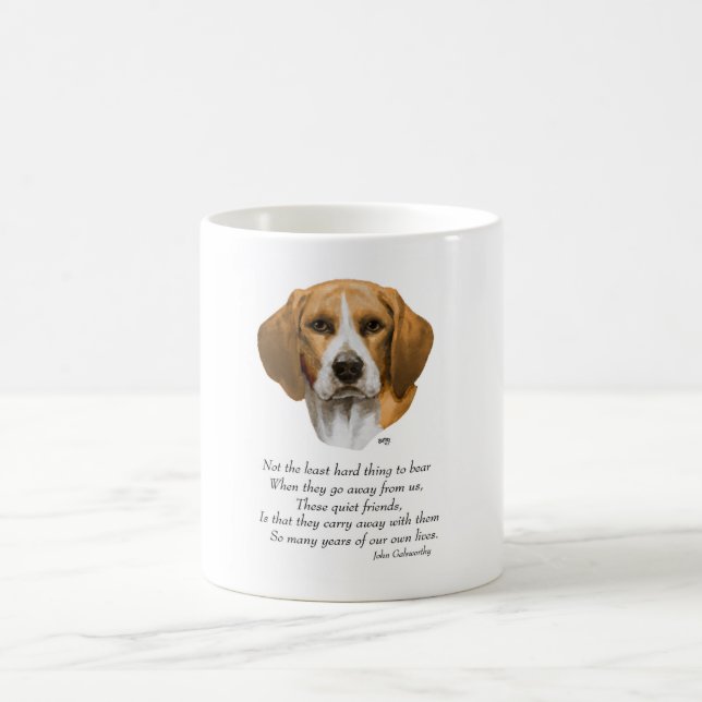 Beagle Rainbow Bridge Coffee Mug (Center)