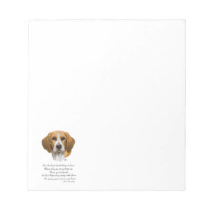 Beagle Rainbow Bridge Notepad