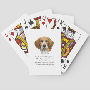 Beagle Rainbow Bridge Playing Cards