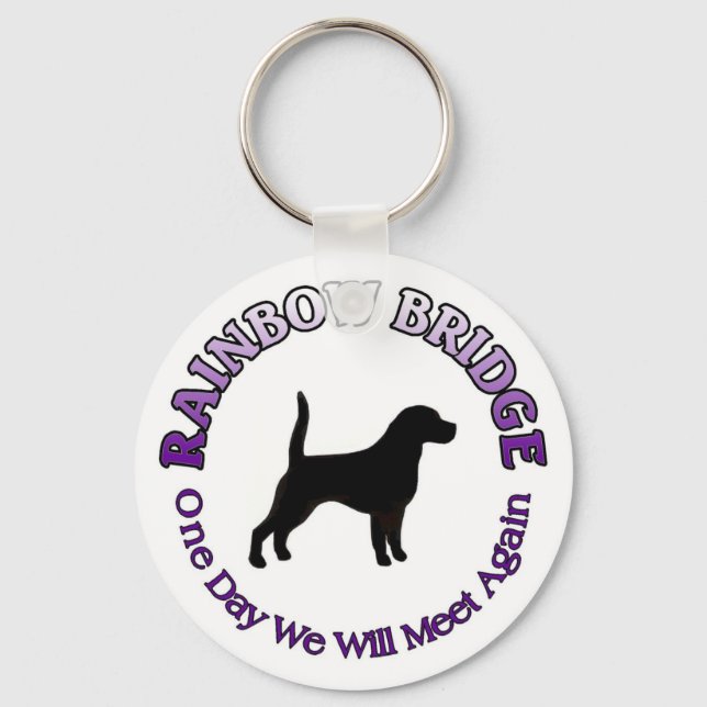 BEAGLE RAINBOW BRIDGE SYMPATHY KEYCHAI KEY CHAIN (Front)