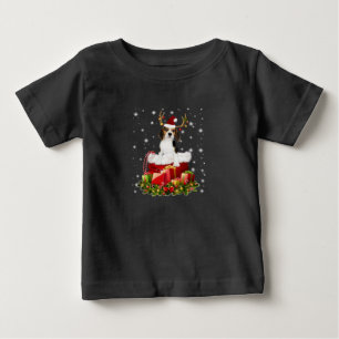 Beagle Reindeer Pressent Christmas Gift Baby T-Shirt