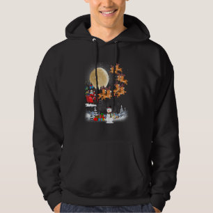 Beagle Reindeer Santa Sleigh Christmas Dog Hoodie