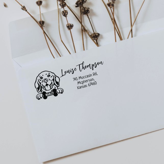 Beagle Return Address, Dog Breed  Rubber Stamp (Creator Uploaded)