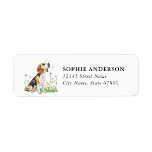 Beagle Return Address Label