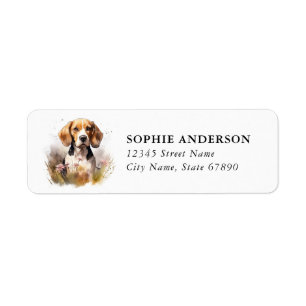 Beagle Return Address Label