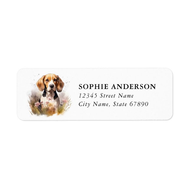 Beagle Return Address Label (Front)