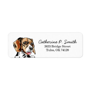 Beagle Return Address Label