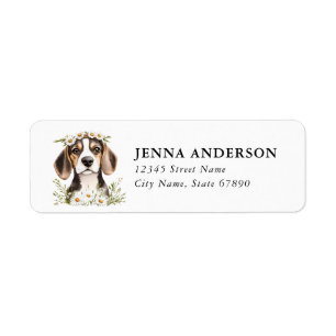 Beagle Return Address Label