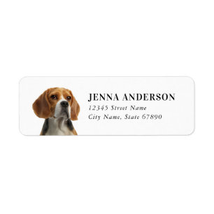 Beagle Return Address Label