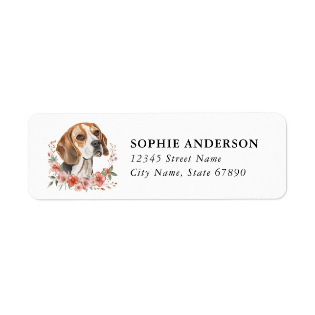 Beagle Return Address Label (Front)