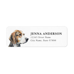Beagle Return Address Label