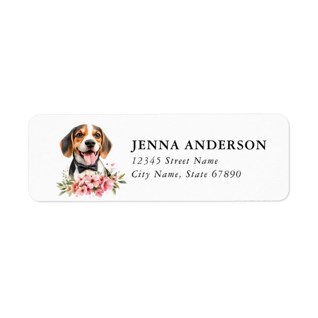 Beagle Return Address Label (Front)