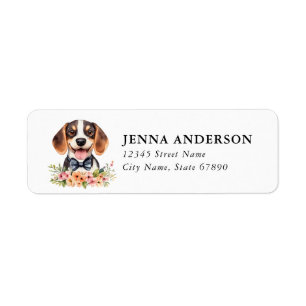 Beagle Return Address Label