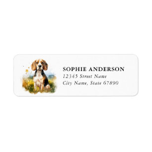 Beagle Return Address Label