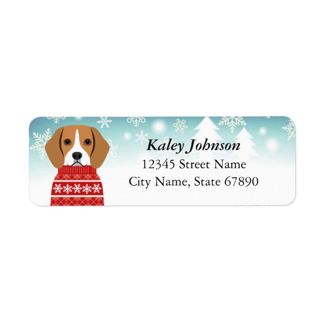 Beagle Return Address Labels (Front)
