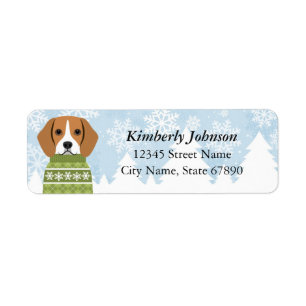 Beagle Return Address Labels