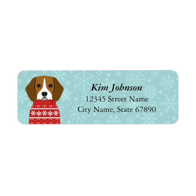 Beagle Return Address Labels (Front)