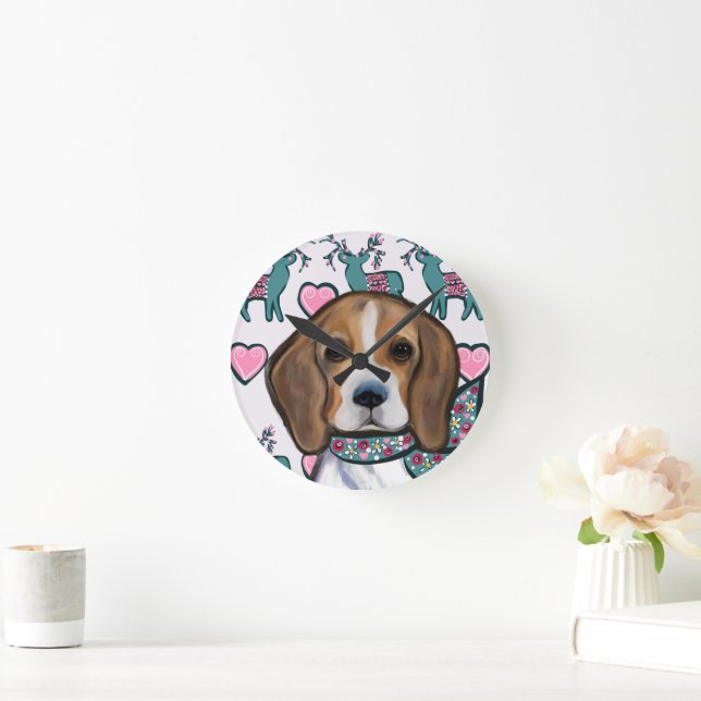Beagle    round clock (Home)