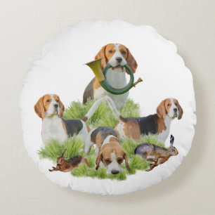 Beagle     round cushion