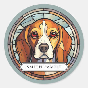 Beagle Round Stickers