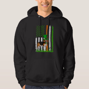 Beagle Saint Patrick's Day Dogs American Flag 1 Hoodie