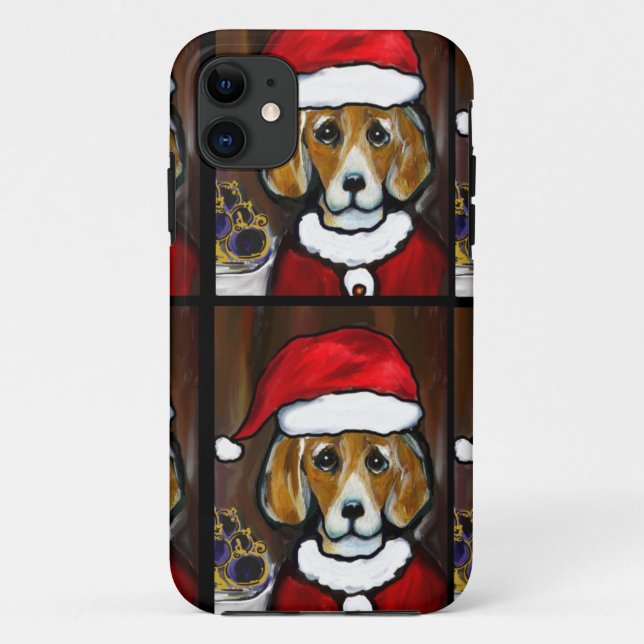 BEAGLE SANTA Case-Mate iPhone CASE (Back)