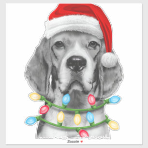 Beagle Santa Christmas Tree Lights Xmas Boys Men D